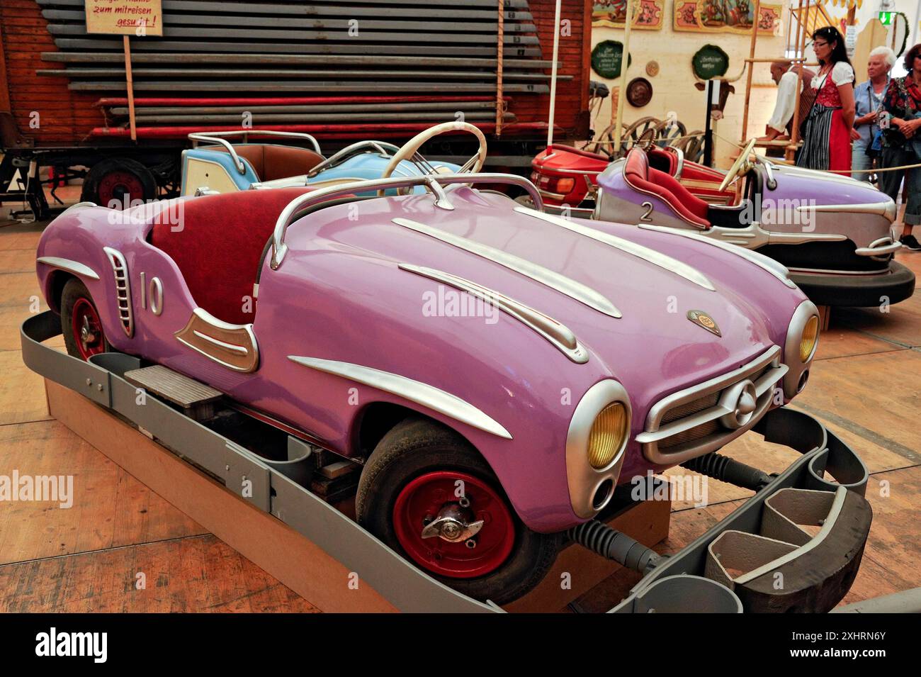 Auto dell'autodromo H. Feldl, modello BSW, Mercedes 300 SL, auto d'epoca 1962, autoscontri del vecchio autodromo, Wies'n, Oide Wiesn, Oktoberfest Foto Stock