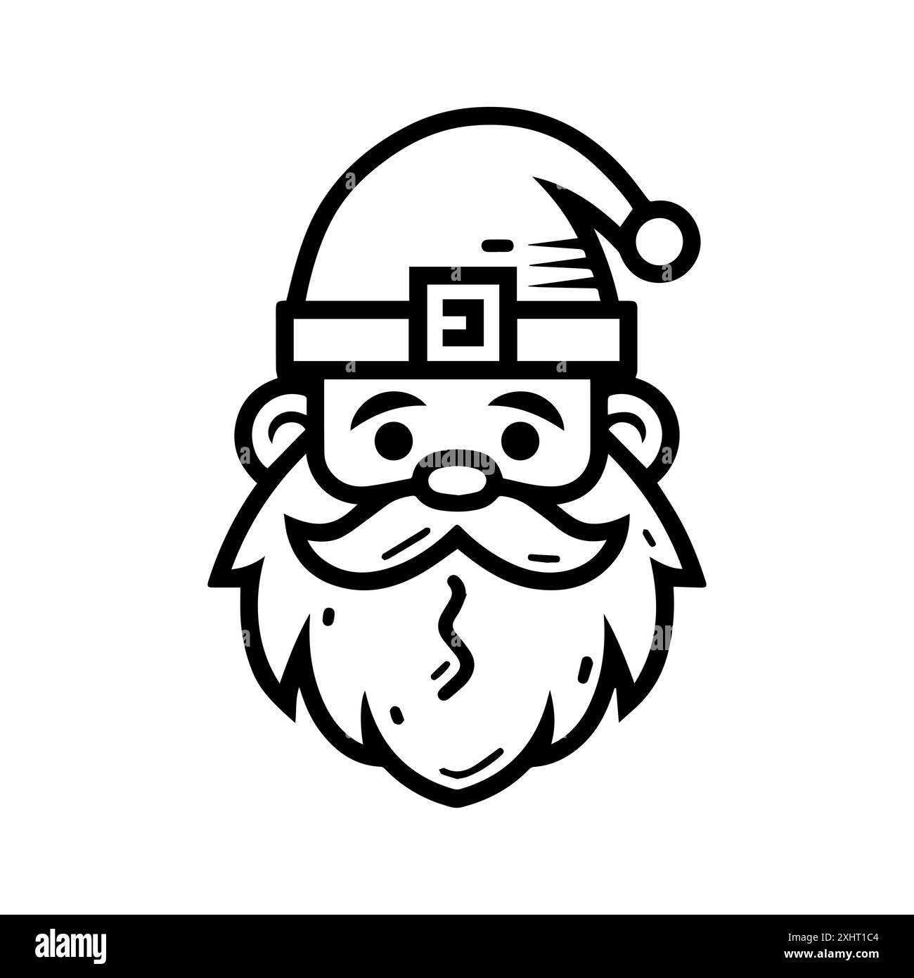 icona nana o simbolo di linea moderna. Grafica a linee vettoriali e design a icone con un contorno audace. Bianco e nero simbolo minimalista Pixel Perfect bianco isolato Illustrazione Vettoriale