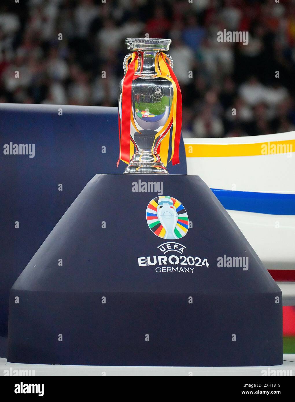 14.07.2024, Stadio Olimpico, Berlino, GER, EM UEFA 2024, finale, Spagna vs Inghilterra, nella foto l'EM Cup Foto Stock