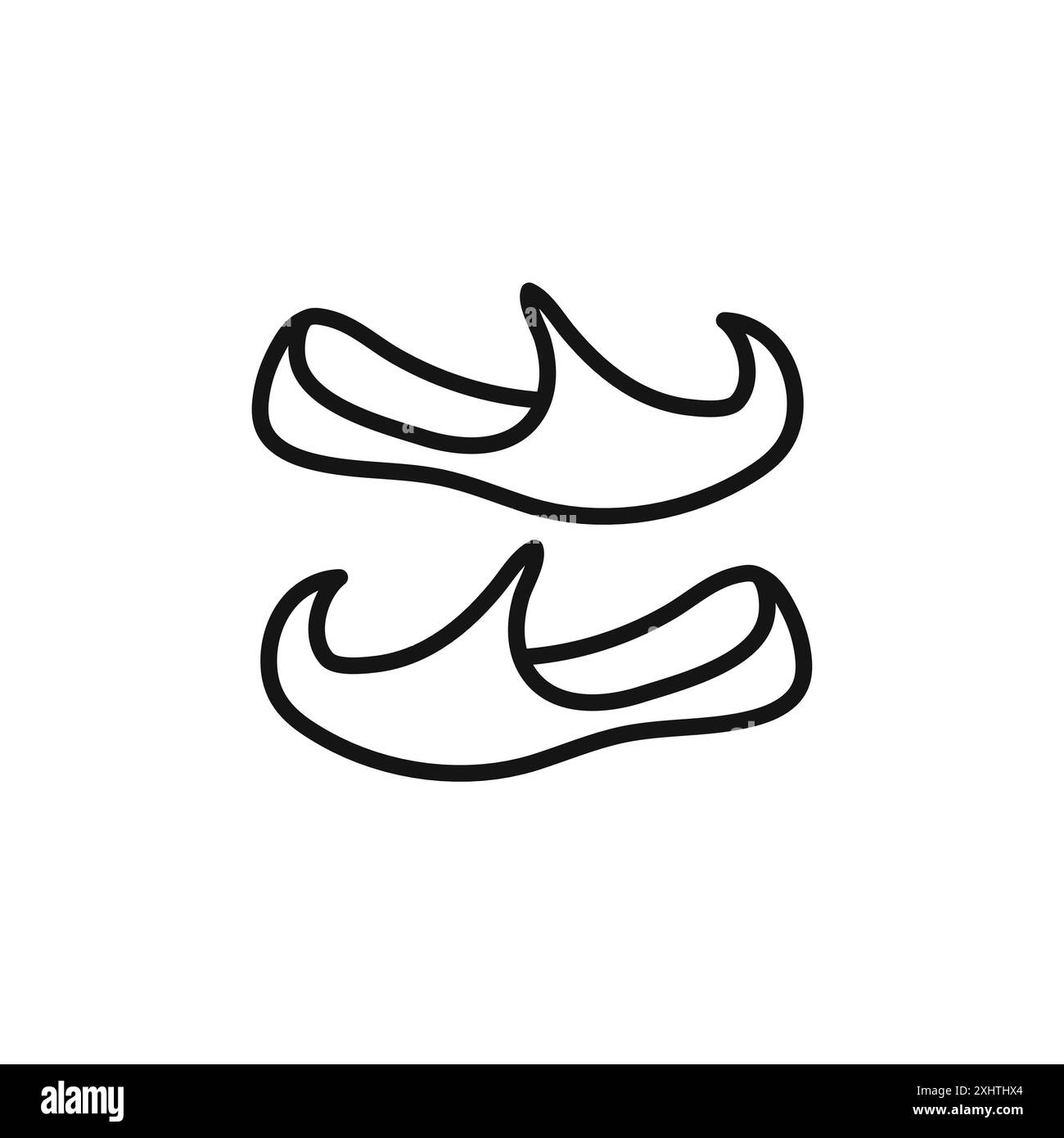 L'icona della khussa araba delinea la collezione o in bianco e nero Illustrazione Vettoriale