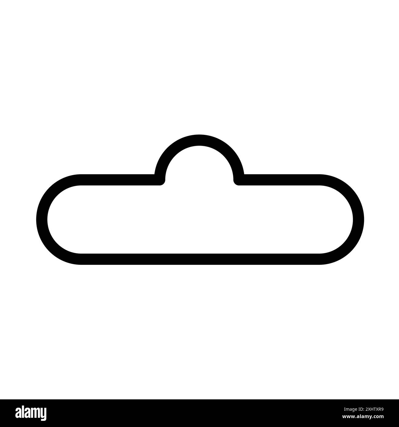 Set di marchi con logo lineare icona euro hook in bianco e nero per il Web Illustrazione Vettoriale