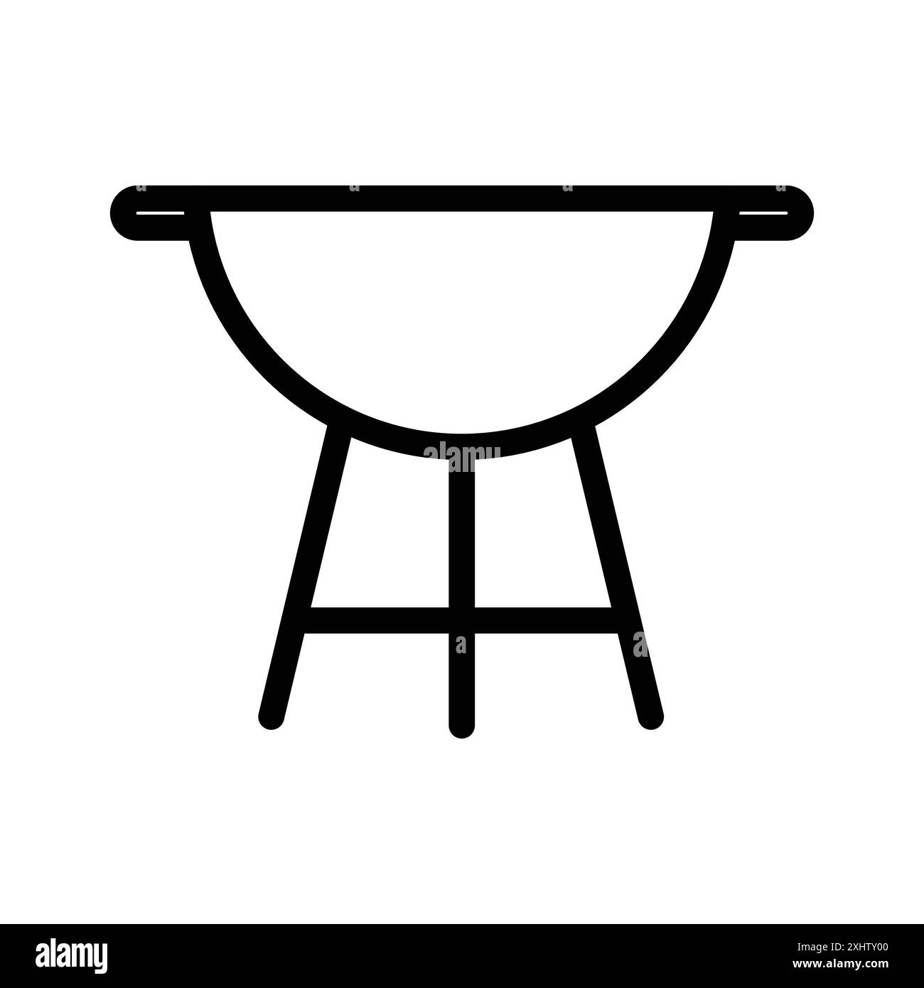 collezione di marchi lineari con logo brazier icon in bianco e nero per il web Illustrazione Vettoriale