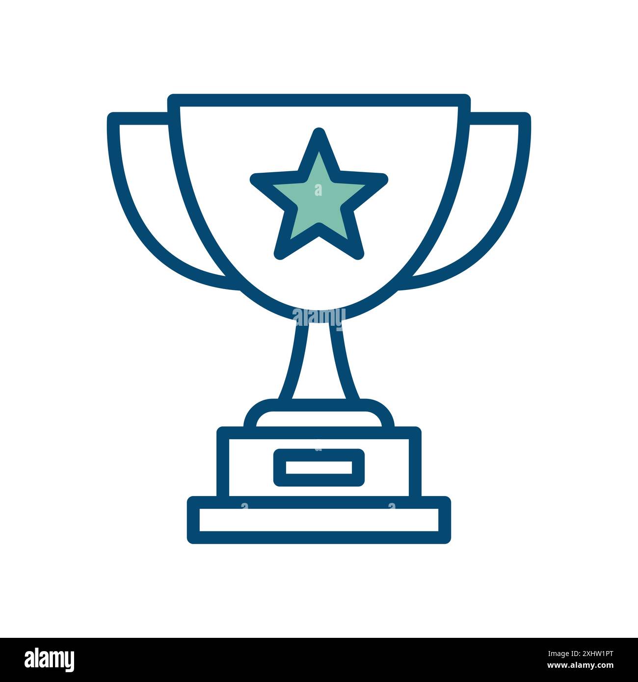 modello di disegno vettoriale dell'icona dei trofei su sfondo bianco Illustrazione Vettoriale