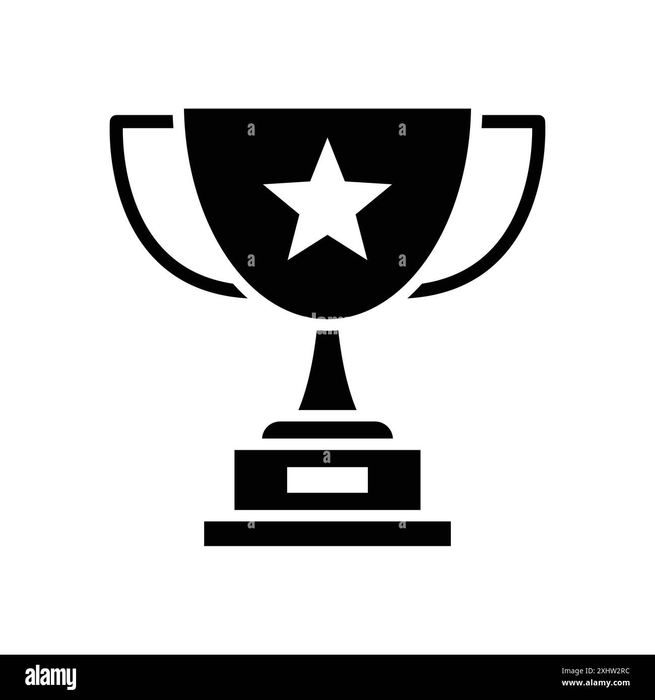 modello di disegno vettoriale dell'icona dei trofei su sfondo bianco Illustrazione Vettoriale
