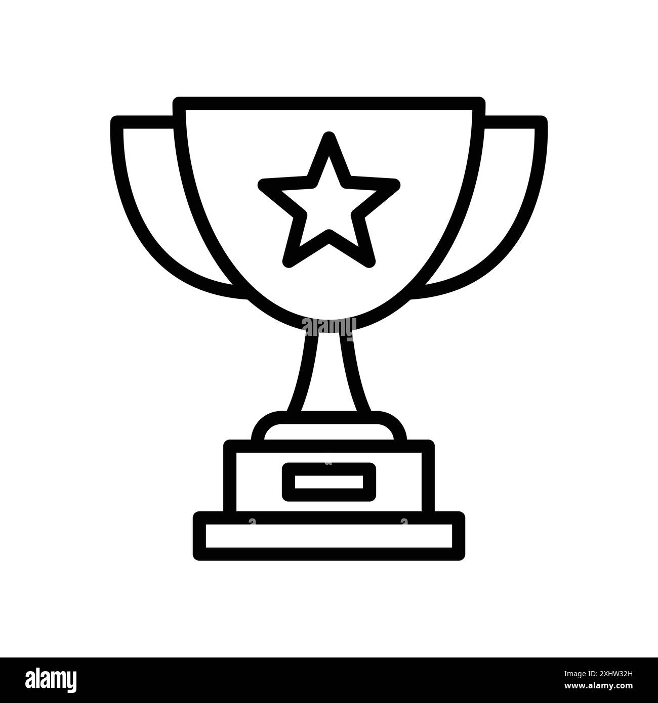modello di disegno vettoriale dell'icona dei trofei su sfondo bianco Illustrazione Vettoriale