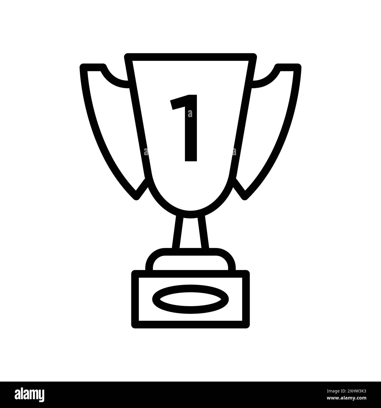 modello di disegno vettoriale dell'icona dei trofei su sfondo bianco Illustrazione Vettoriale