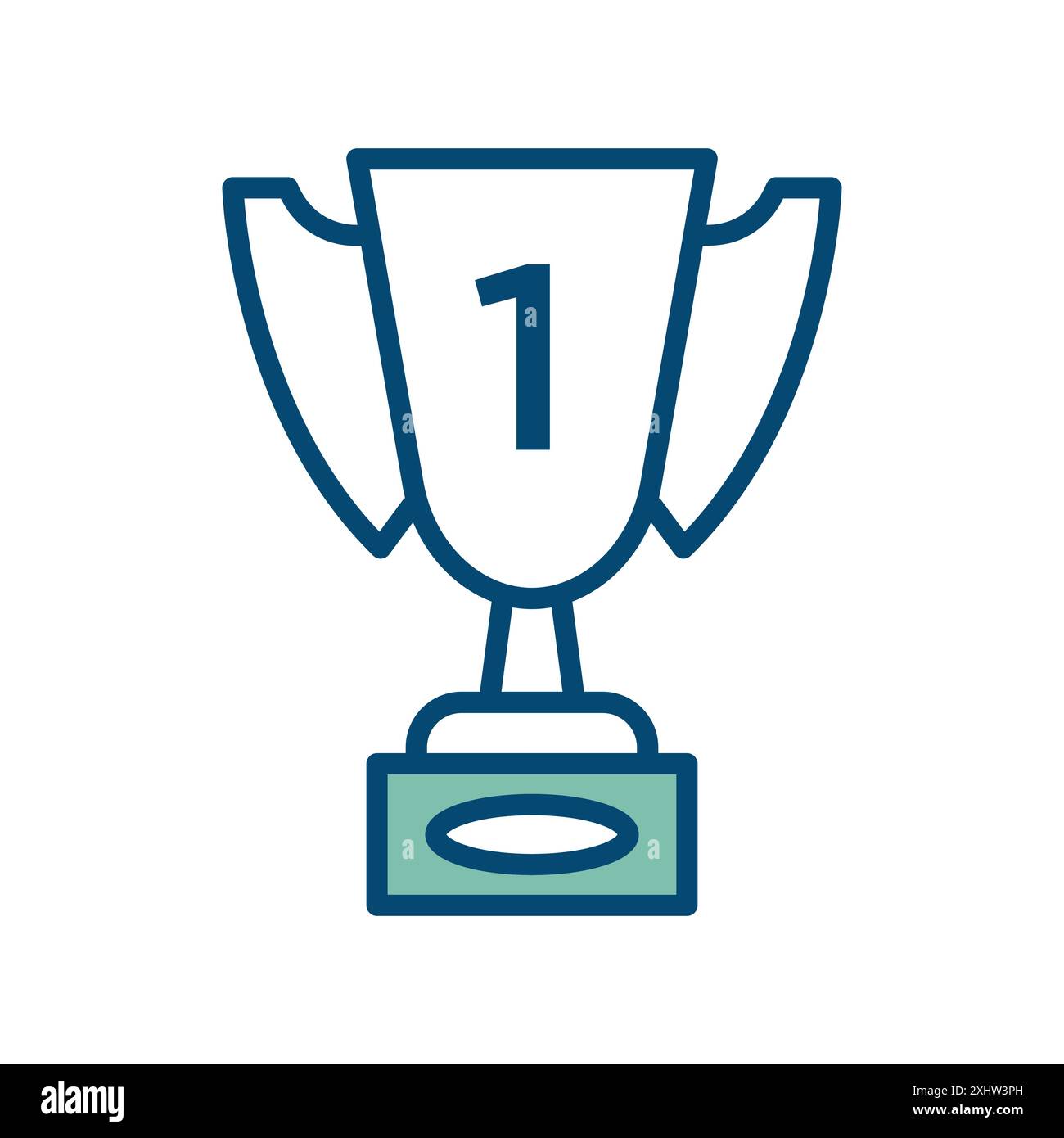 modello di disegno vettoriale dell'icona dei trofei su sfondo bianco Illustrazione Vettoriale