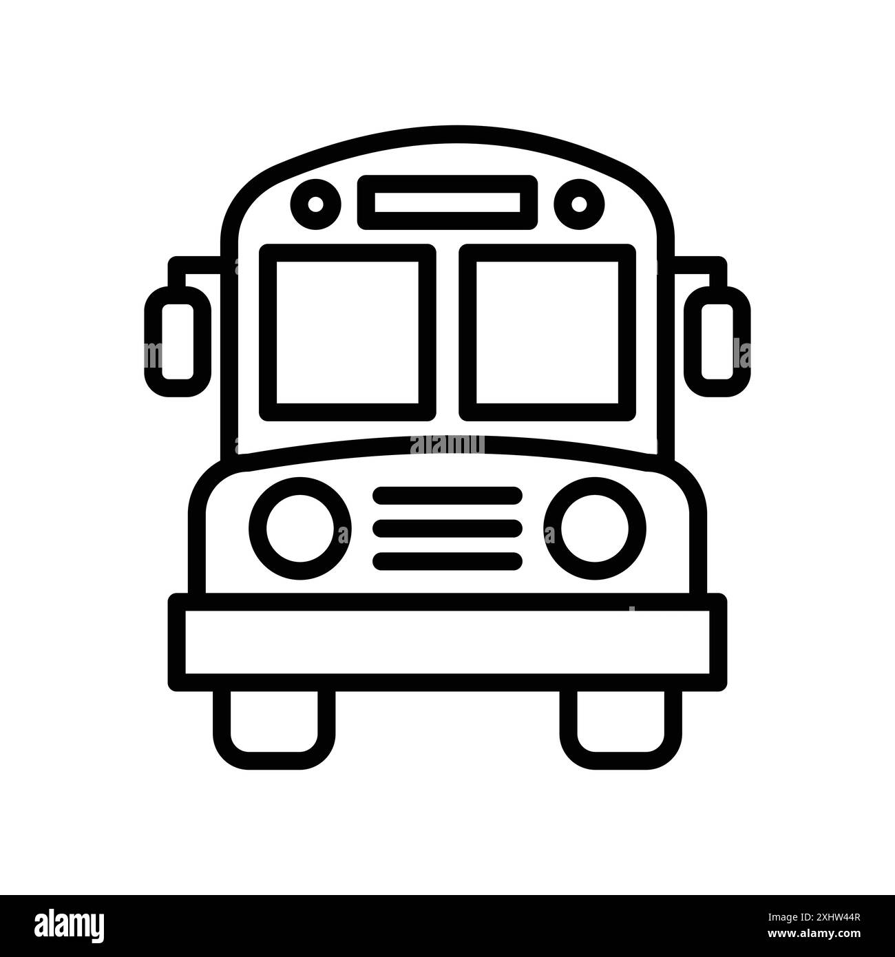 modello di disegno vettoriale icona bus su sfondo bianco Illustrazione Vettoriale