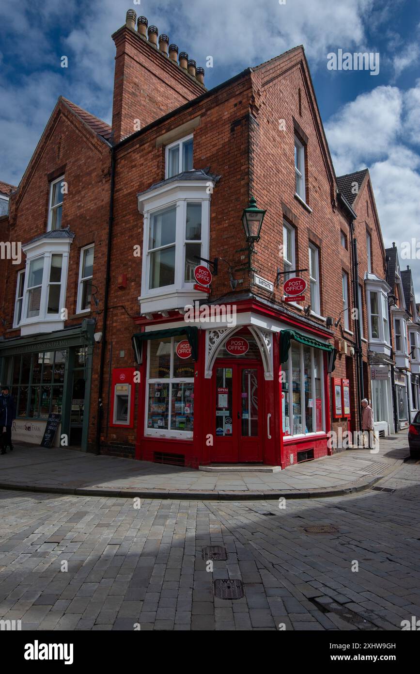 L'esterno dell'ufficio postale di Bailgate, vicino alla cattedrale di Lincoln Foto Stock