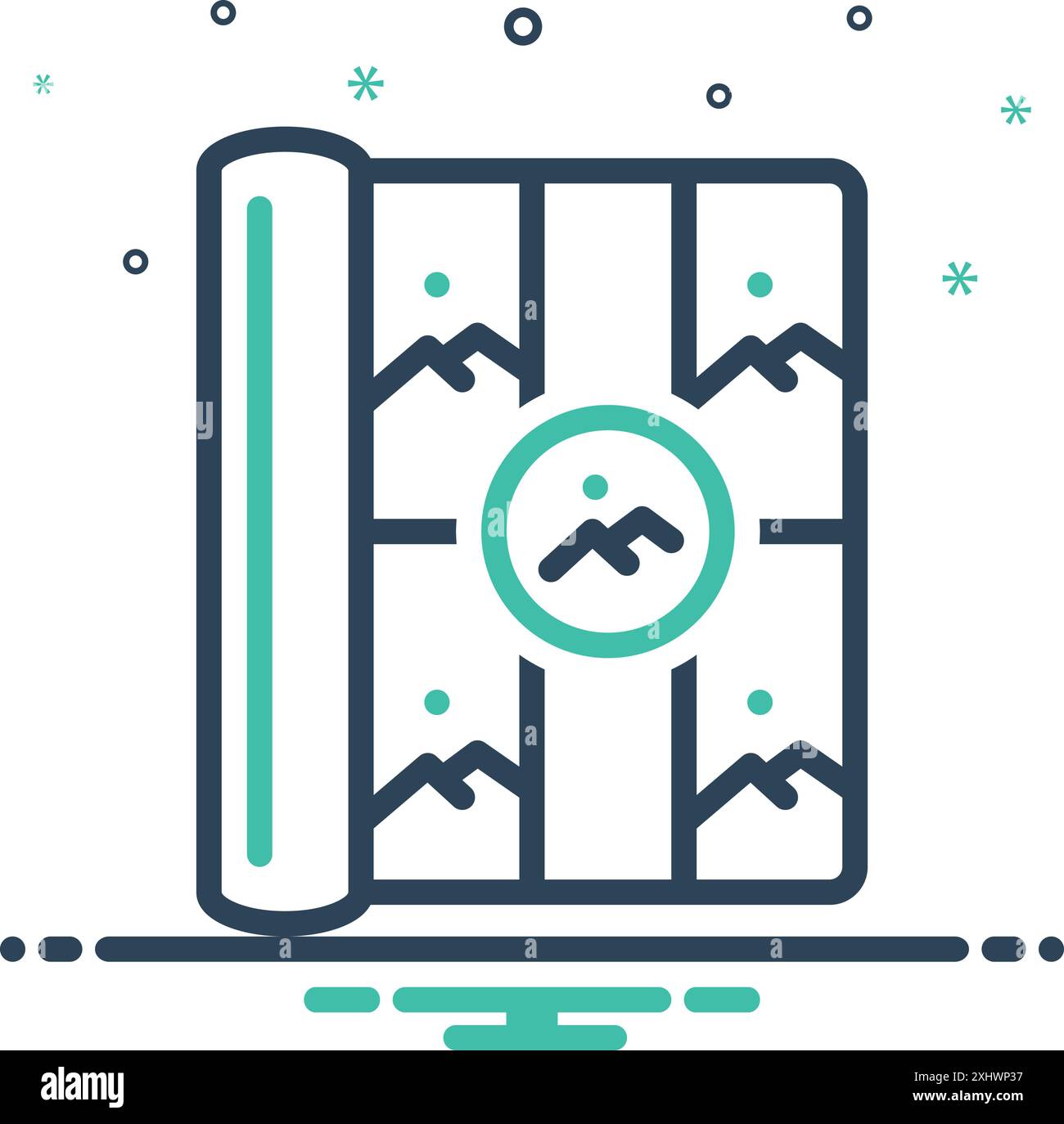 Icona per album fotografico, foto Illustrazione Vettoriale