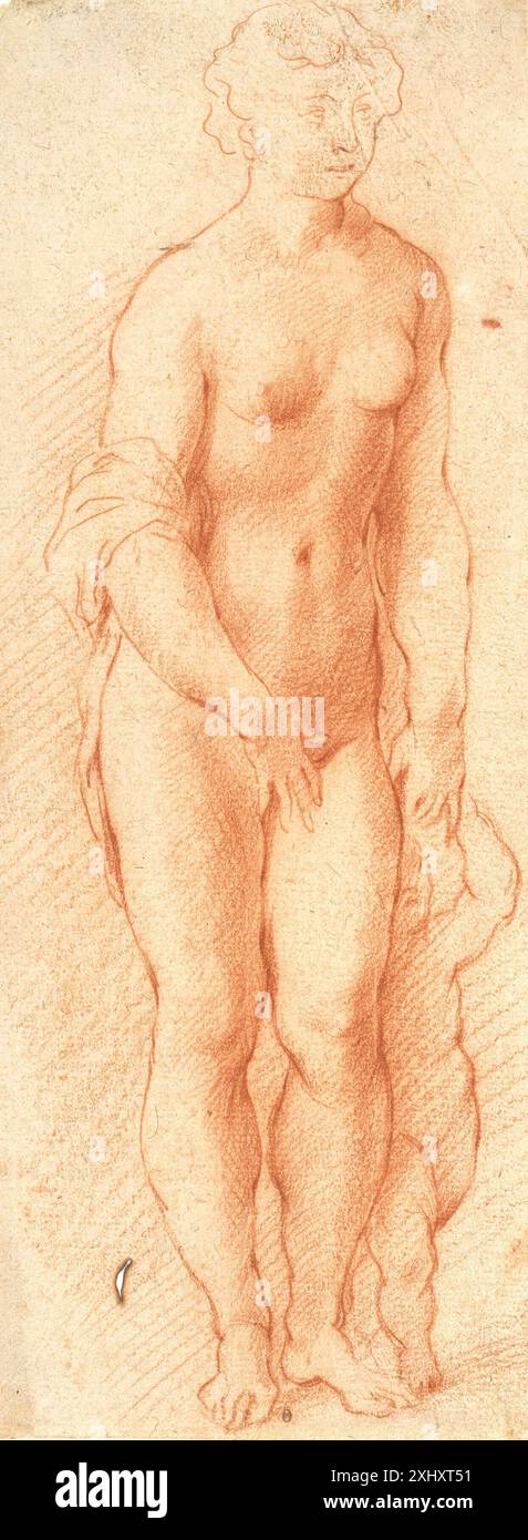 Venere e Amor. Il gruppo di scultura di Georg Petel visto girò a metà verso i pannelli di destra, Willem 1600 - 1634 Drawing Rubens, van Dyck und ihr Kreis, Gustav Glück, p. 402, 11298, 1933. Una casa d'arte: Rubens come collezionista, Kristin Lohse Belkin, OMT. p. 304ff, cat. no 82, afb. pag. 305, 2004-194, 2004. Georg Petel 1601-1634, Theodor Müller, Cat. 6, pag. 21, 31274, 1964. Georg Petel 1601/2 - 1634, Alfred Schädler, p. 87, fig. 8, 37764, 1973. Rubens cantoor: I disegni di Willem Panneels: Un catalogo critico, Jan Garff, vol i, Cat. 190, pag. 145; Vol II, piastra 192, 53904, 1988. disegni principali: la C. Foto Stock