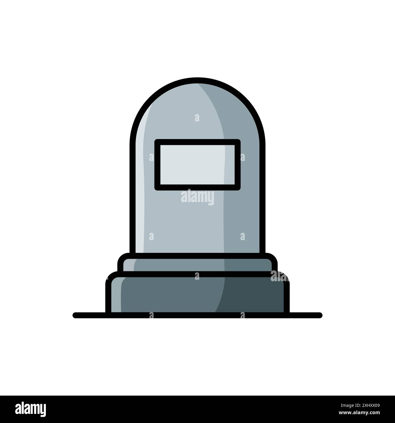 modello di disegno vettoriale icona tombstone Illustrazione Vettoriale