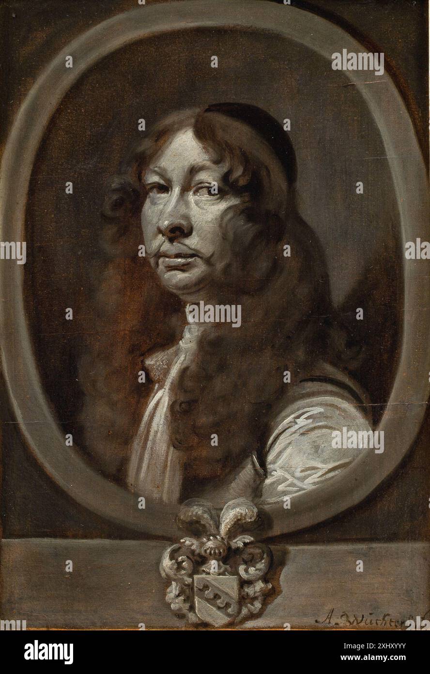 Heinrich von Delwig, colonnello svedese Wuchters, Abraham 1608 - 1682 Pittura Heinrich von Delwig, colonnello svedese Foto Stock