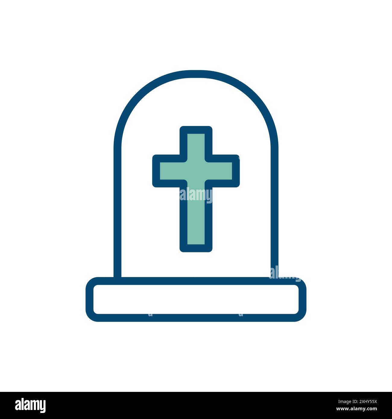 modello di disegno vettoriale icona tombstone Illustrazione Vettoriale