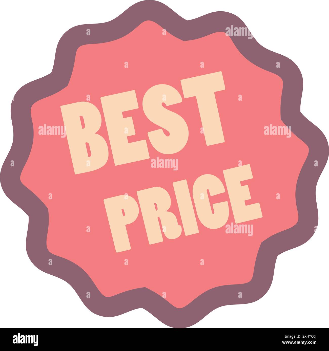 Adesivo rosa per il miglior prezzo con il miglior prezzo Illustrazione Vettoriale