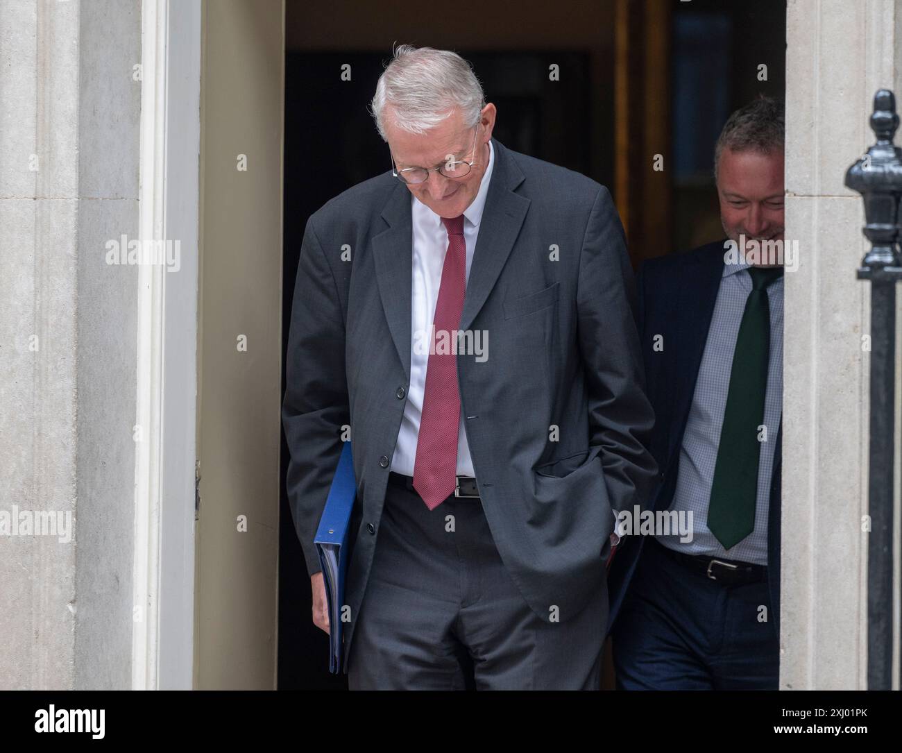 Downing Street, Londra, Regno Unito. 16 luglio 2024. Ministri del governo alla riunione del Gabinetto. Hilary Benn, Segretario di Stato per l'Irlanda del Nord. Crediti: Malcolm Park/Alamy Live News Foto Stock