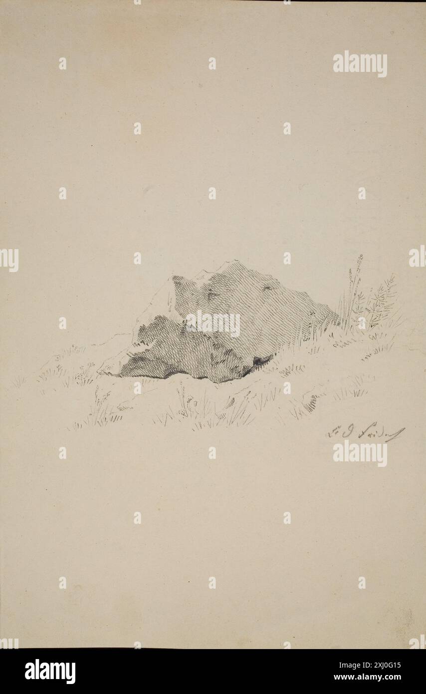 Un disegno dettagliato compilato da più artisti che documenta il pedigree e le opere di Marten, compresi schizzi di studio e documenti di lignaggio familiare. Foto Stock