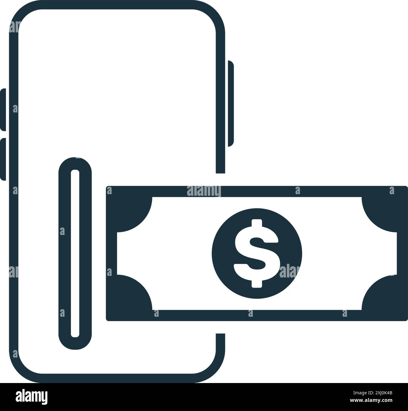 Icona pagamenti digitali. Semplice elemento creativo. Icona dei pagamenti digitali monocromatica piena per modelli, infografiche e banner Illustrazione Vettoriale