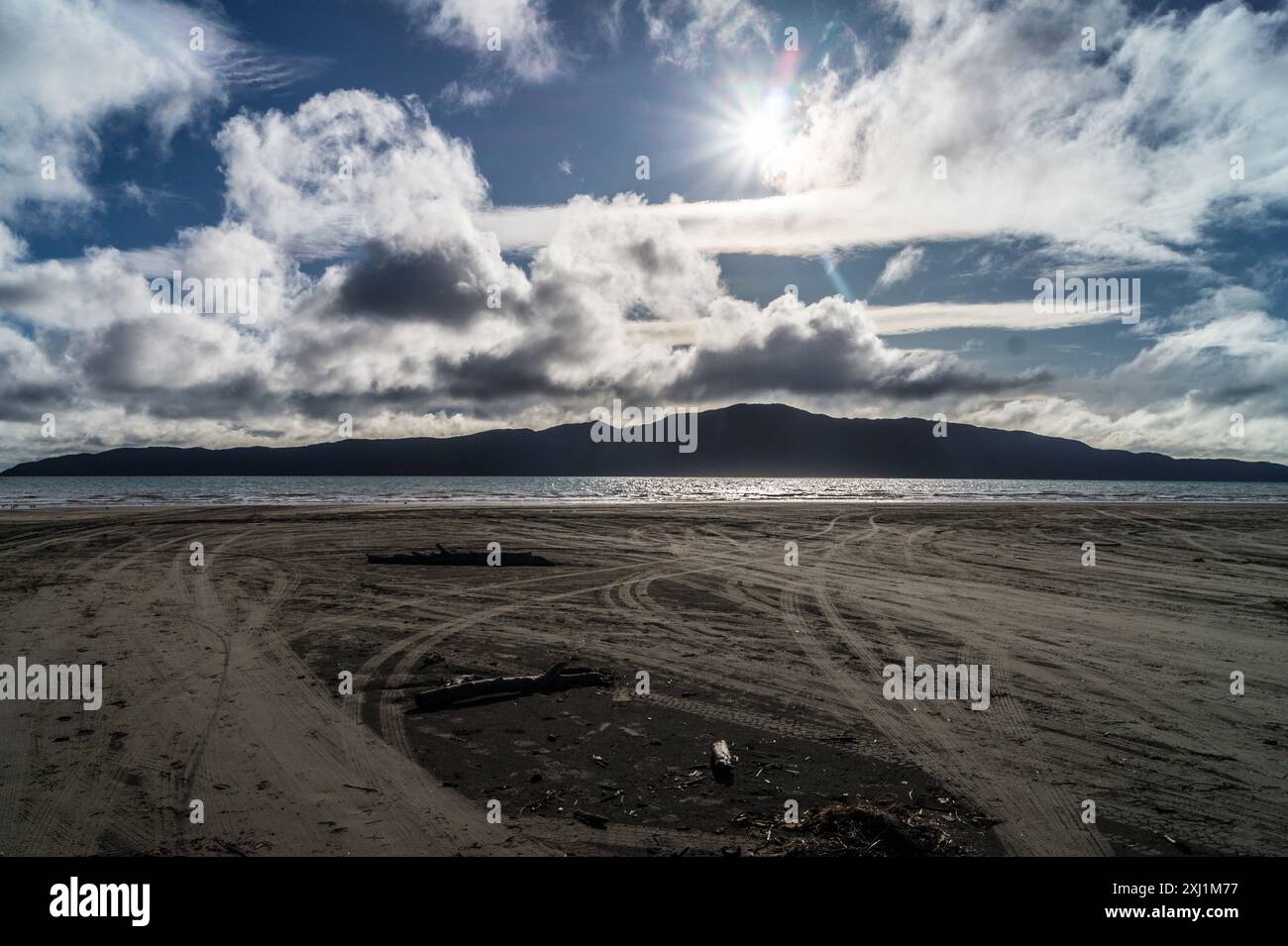 Riserva naturale dell'isola di Kāpiti, Costa di Kāpiti, Isola del Nord, nuova Zelanda Foto Stock