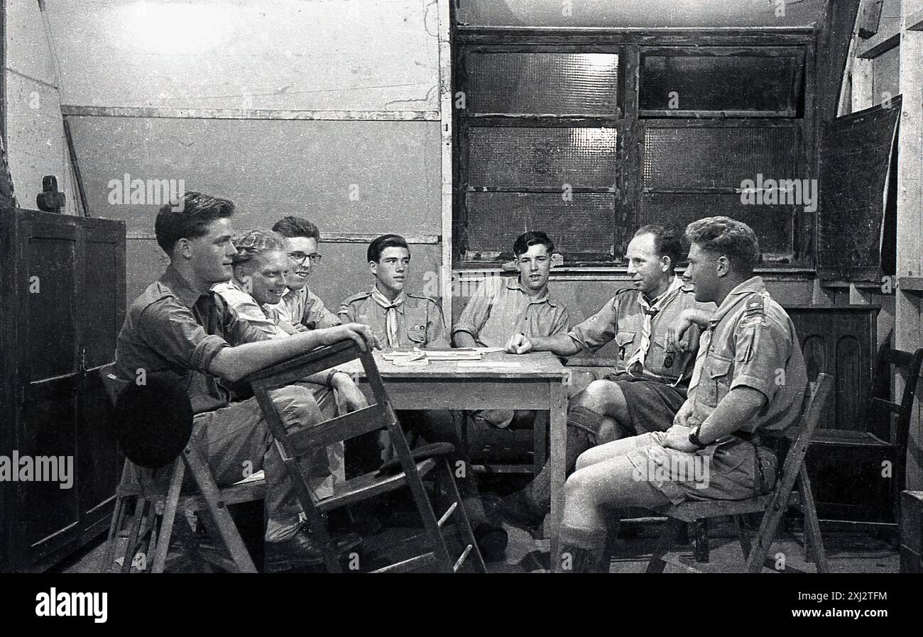 anni '1940, storico, incontro degli scout, scou thut Foto Stock