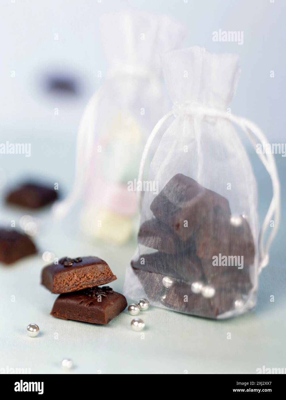 Fondente di cioccolato Foto Stock
