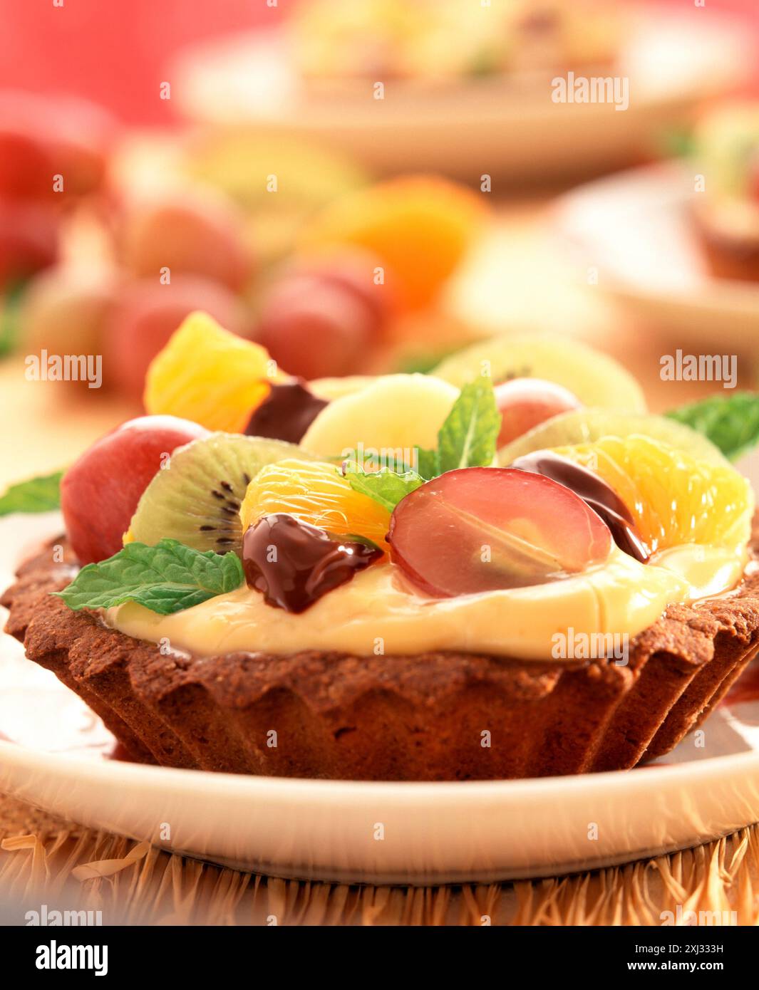 Crostatina di frutta Foto Stock