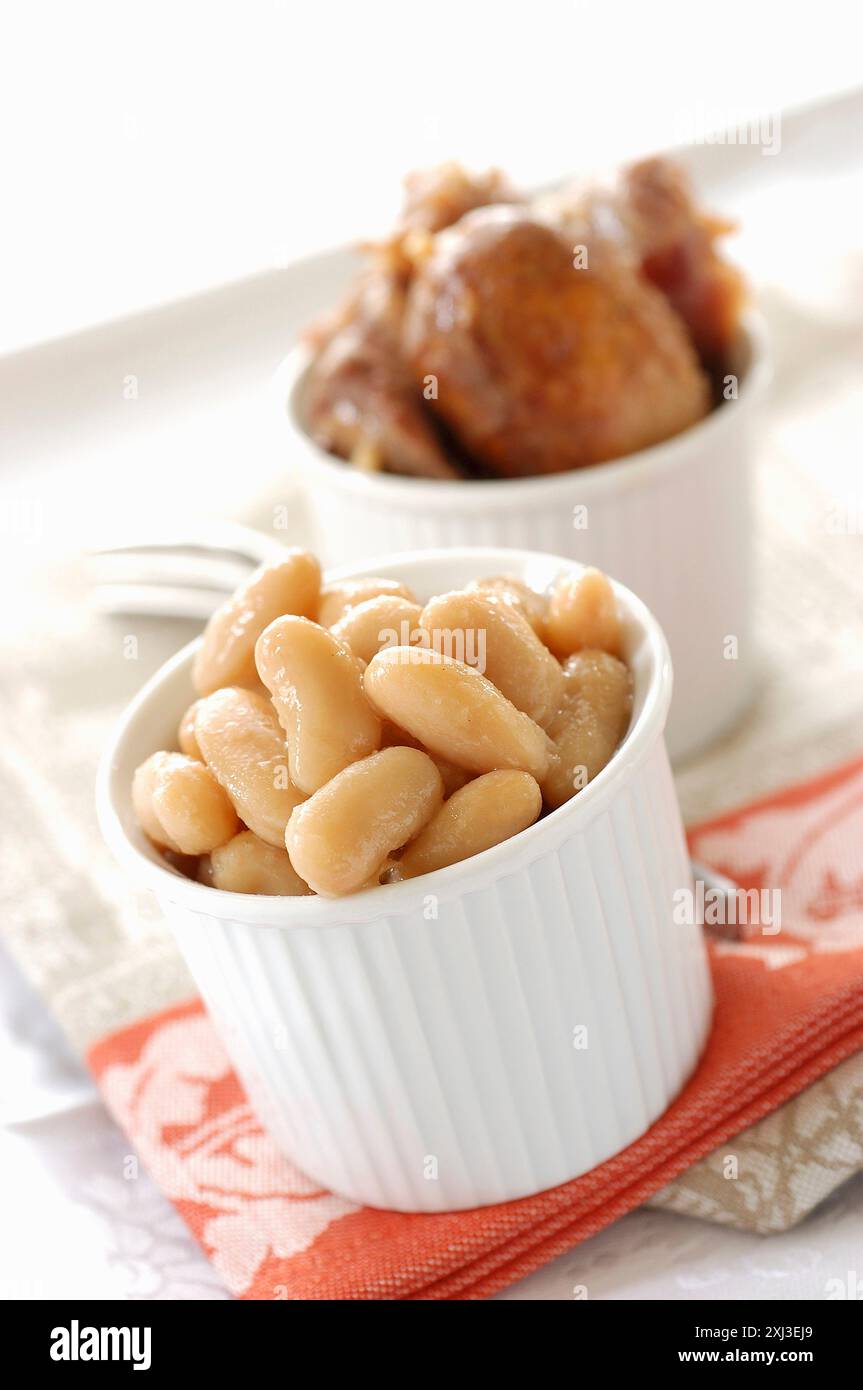 Stufato di fagioli di cassoulet (argomento : tradizione) Foto Stock