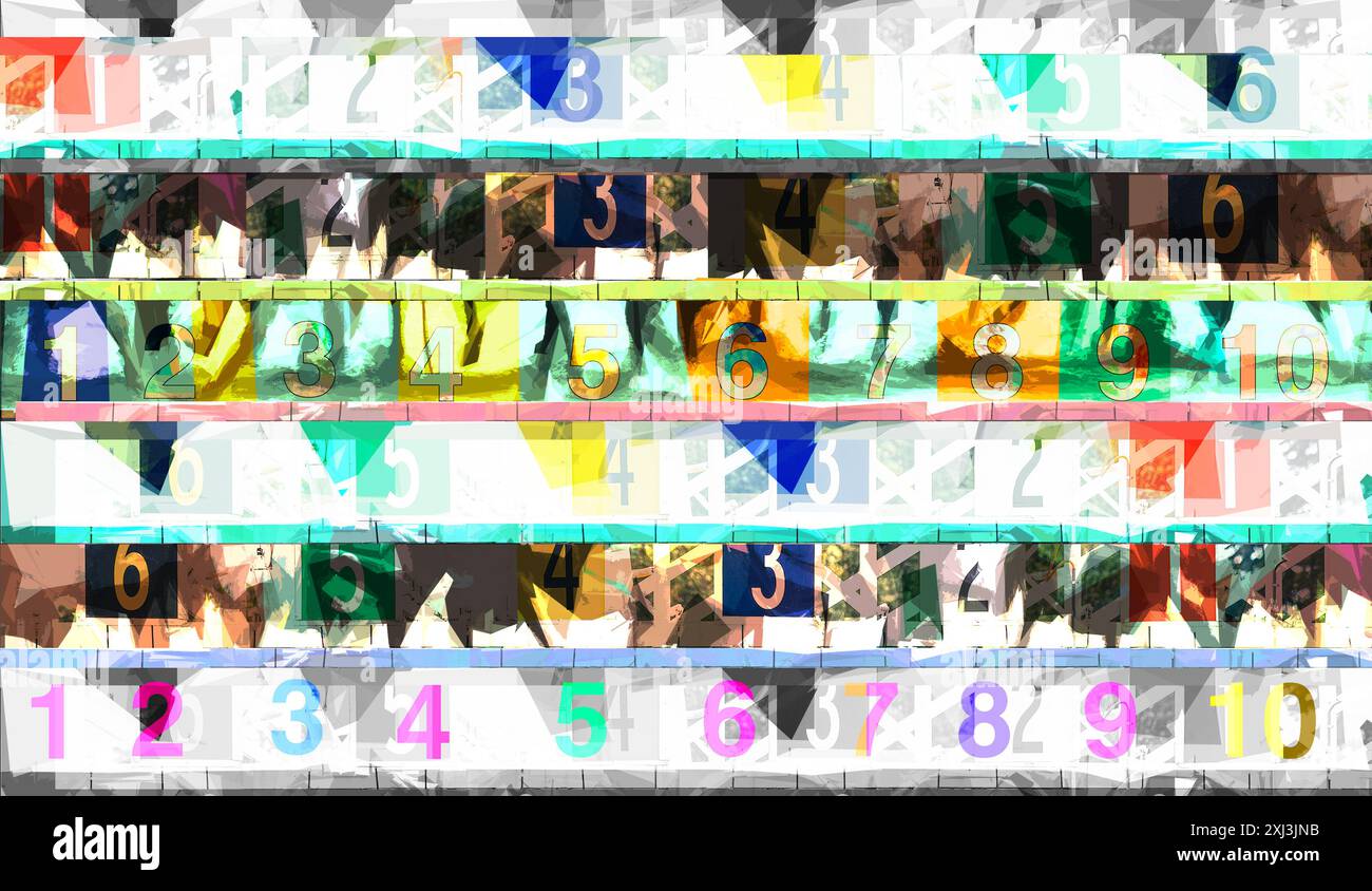 Corse di cavalli Foto Stock