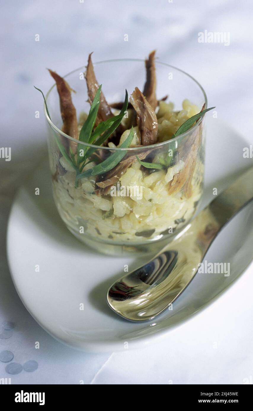 Risotto all'anatra Foto Stock