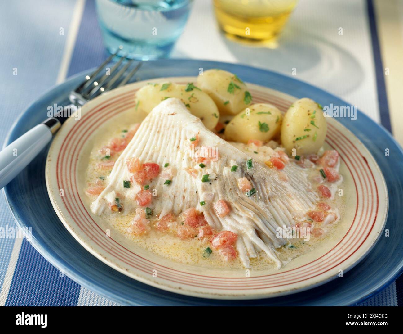 Pattina con le erbe Foto Stock