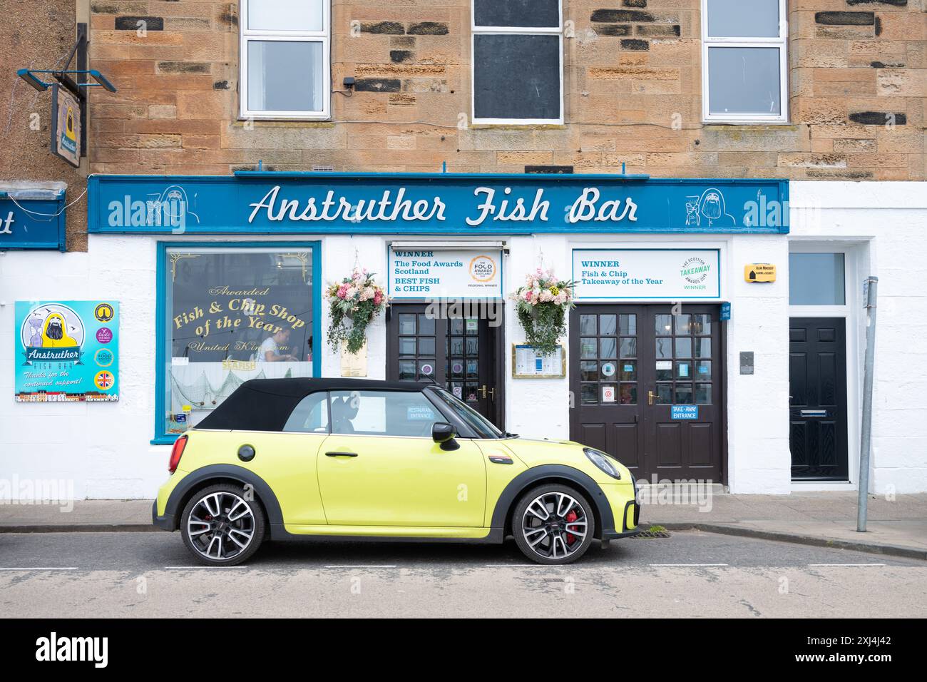 Anstruther Fish Bar, Anstruther, Fife, Scozia, Regno Unito Foto Stock