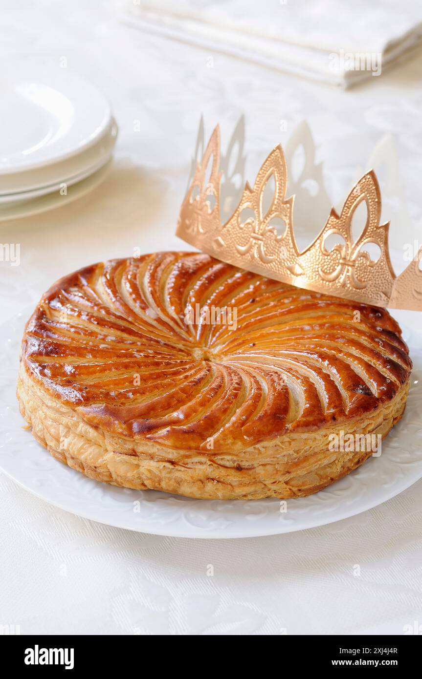 Gallette des rois e corona Foto Stock