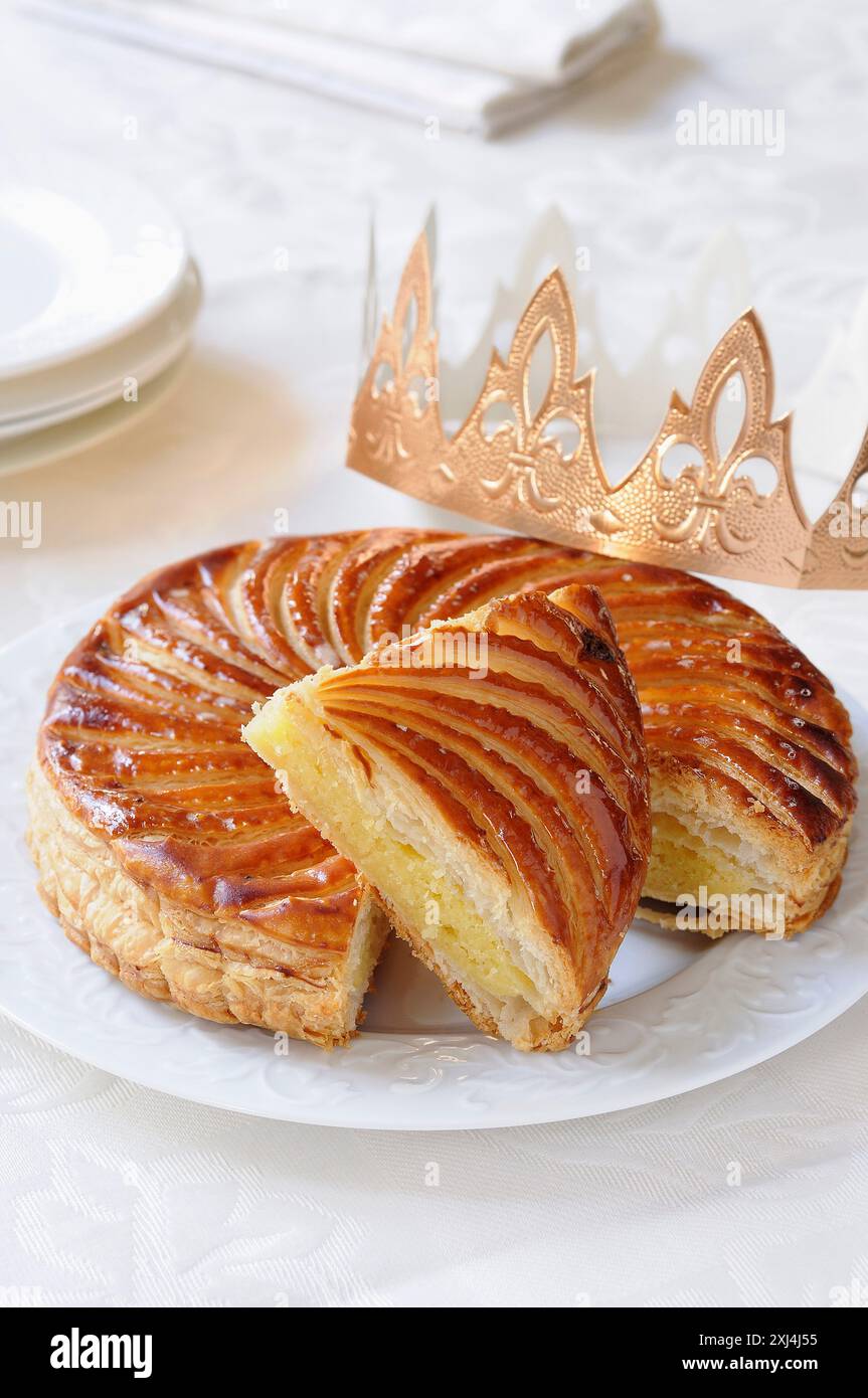 Gallette des rois e corona Foto Stock
