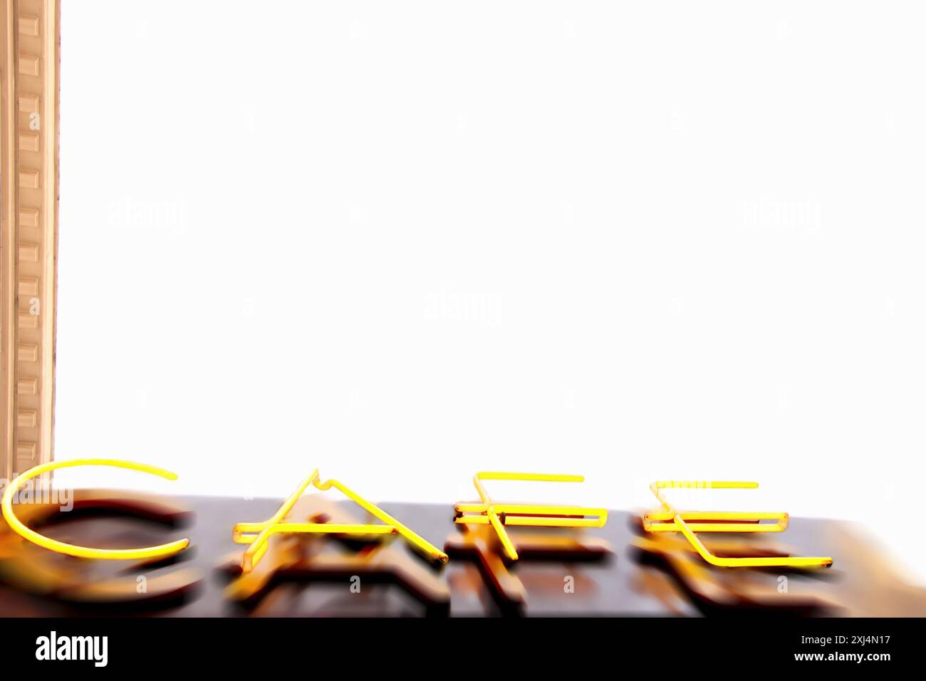 Prospetto di un caffè Foto Stock