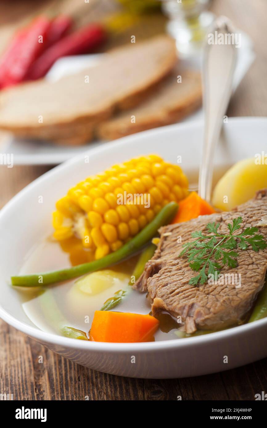 Calzuela una zuppa latino-americana Foto Stock