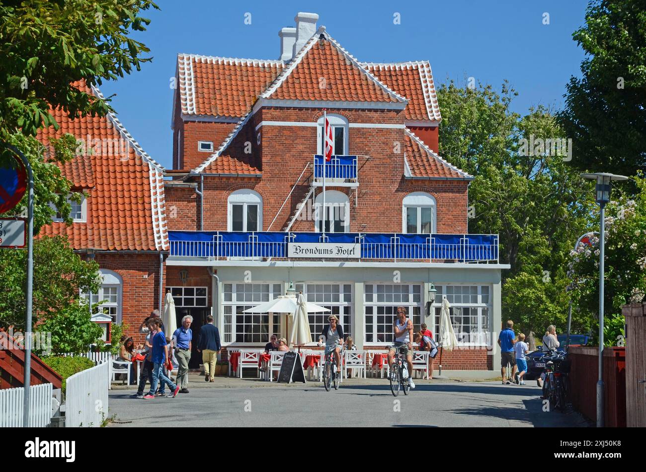 Broendums Hotel, Skagen, Jutland, Danimarca, Scandinavia Foto Stock