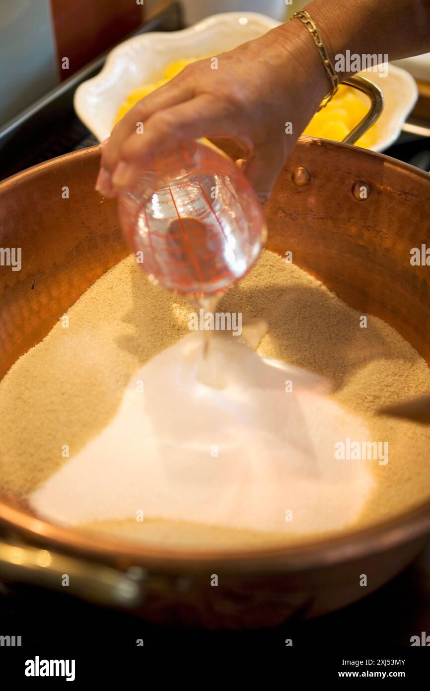 Preparare la marmellata Foto Stock