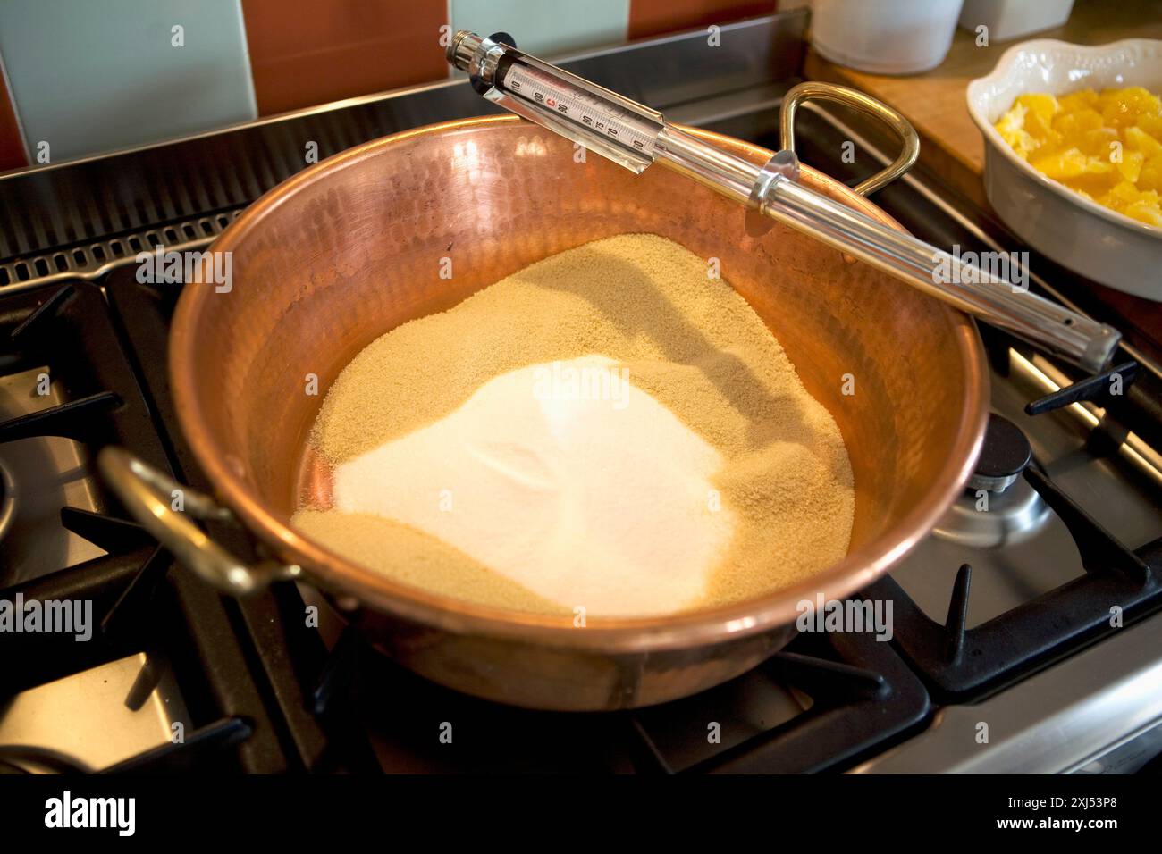 Preparare la marmellata Foto Stock