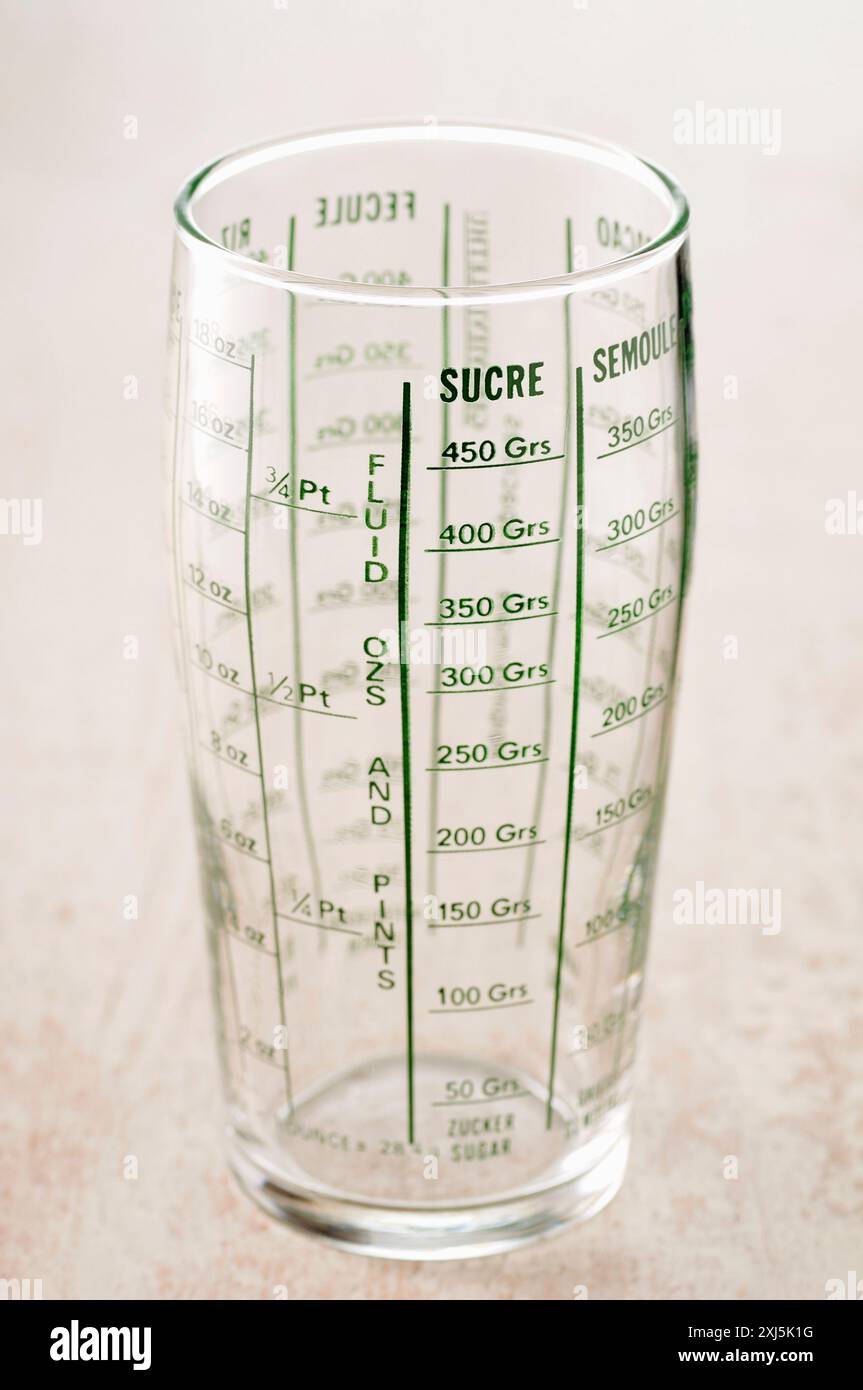 Tazza di misurazione Foto Stock