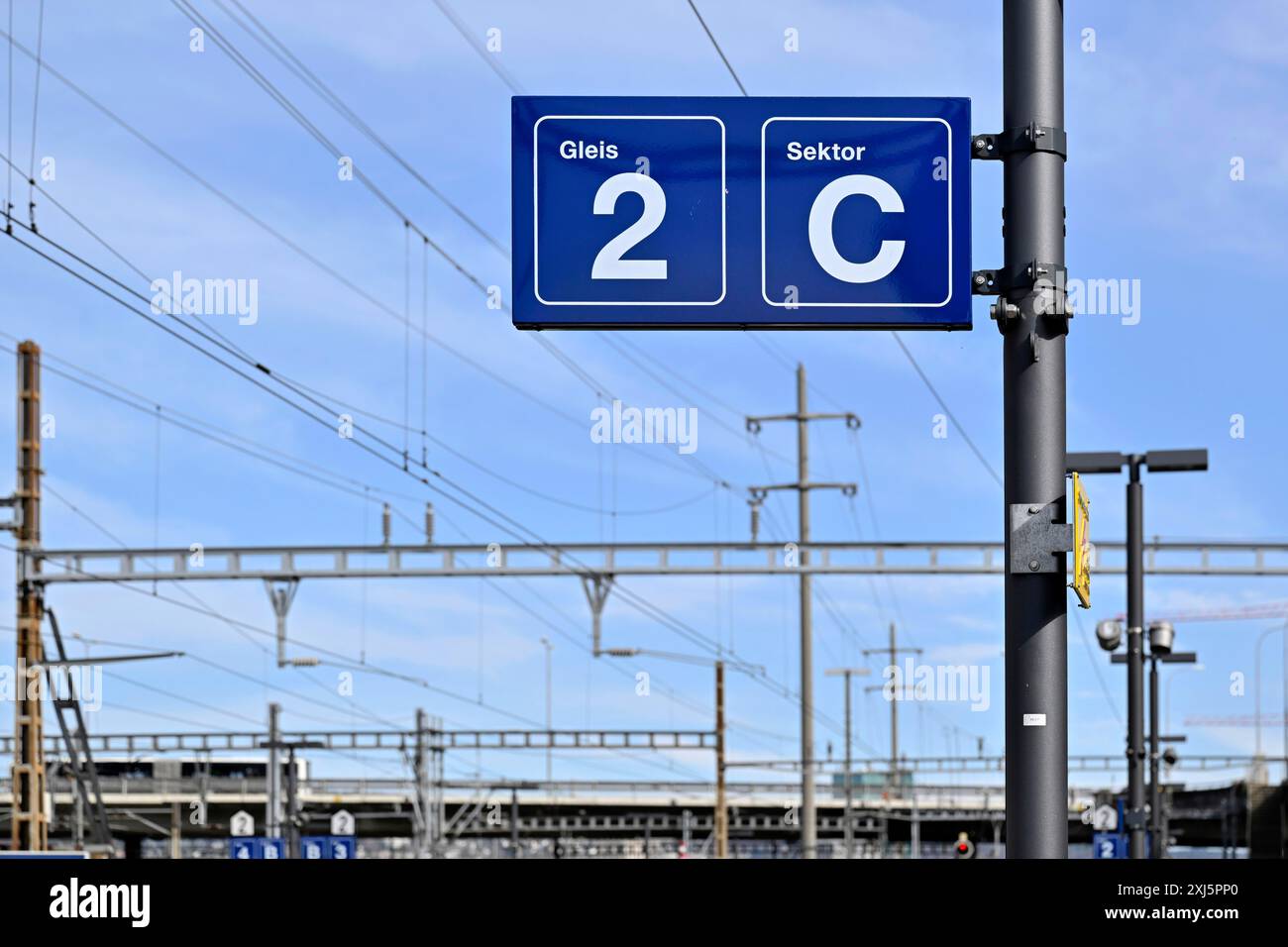 Piattaforma della stazione 2 settore C. Foto Stock