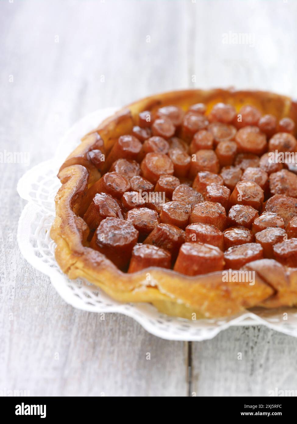 Torta tatuata di carote Foto Stock