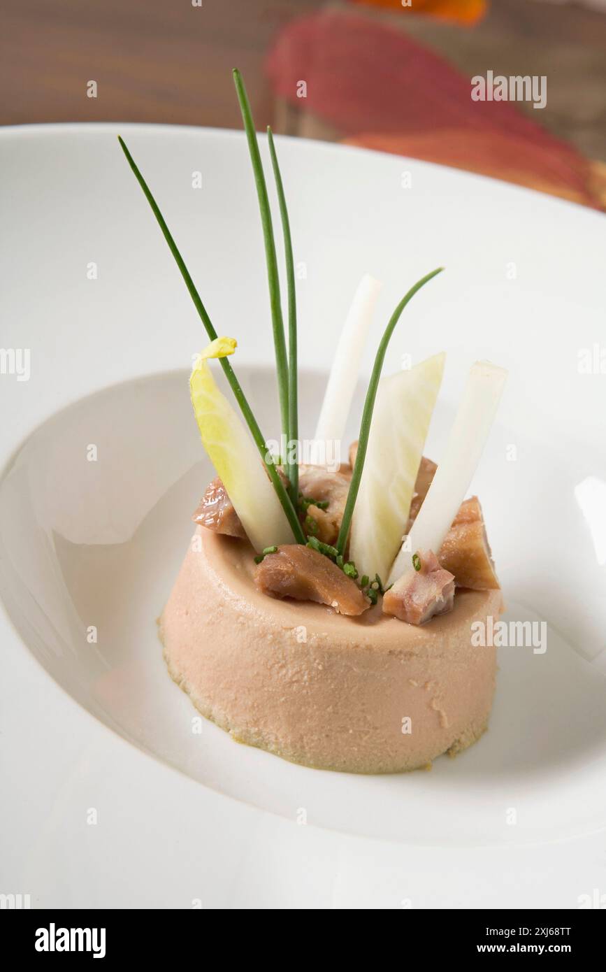 Pollo mousse di fegato Foto Stock