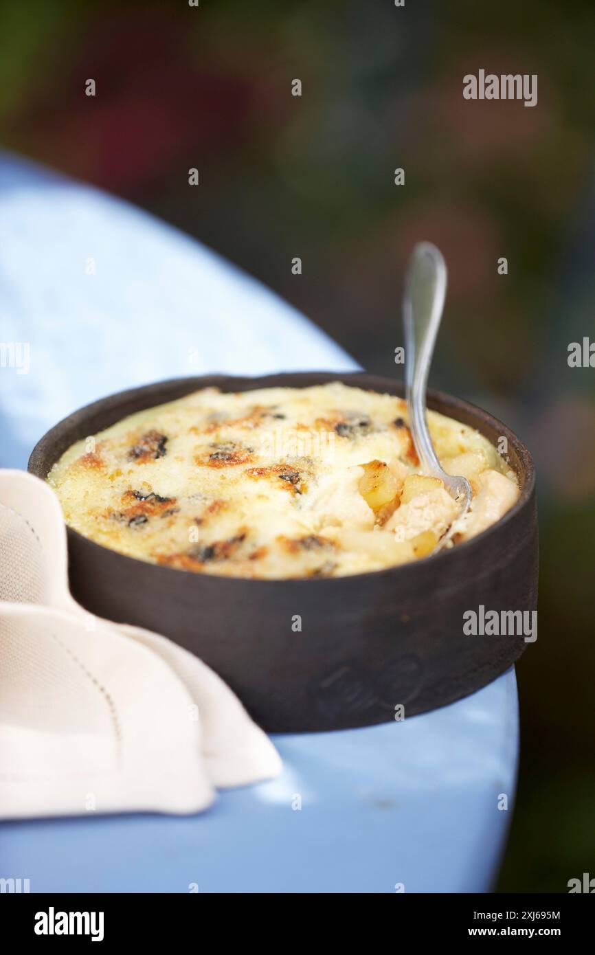 Pollo Parmentier Foto Stock
