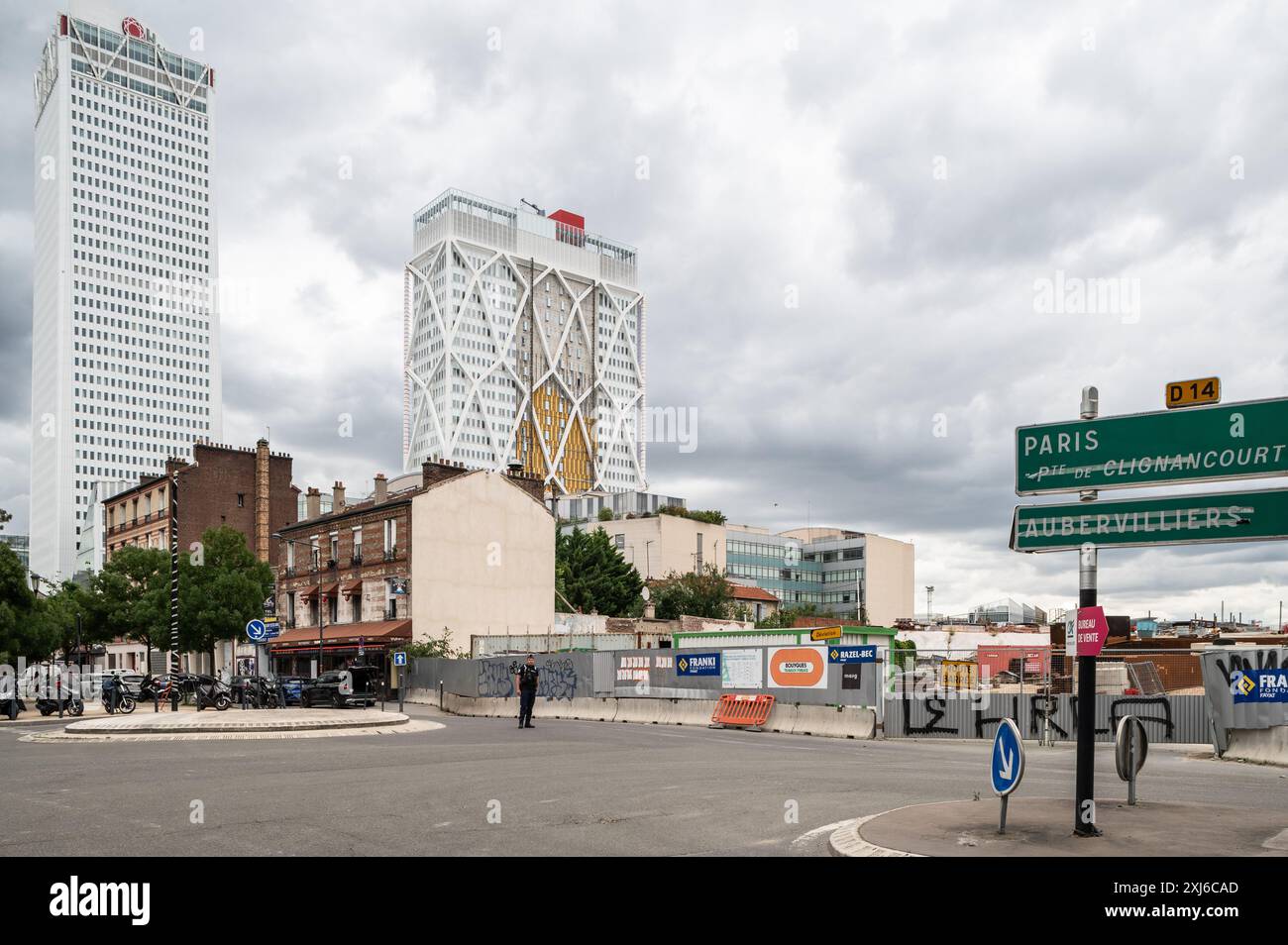 Carrefour Pleyel St Denis sobborgo di Parigi Foto Stock