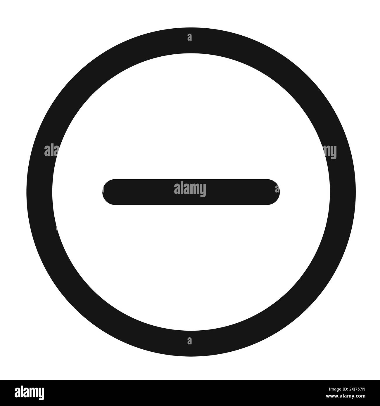 icona del segno negativo linea vettoriale logo segno o simbolo imposta lo stile del contorno della collezione Illustrazione Vettoriale