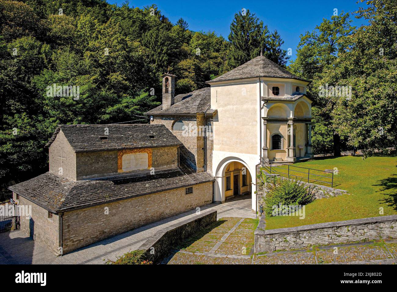 Italia Piemonte Domodossola Sacro Monte VIII stazione Foto Stock