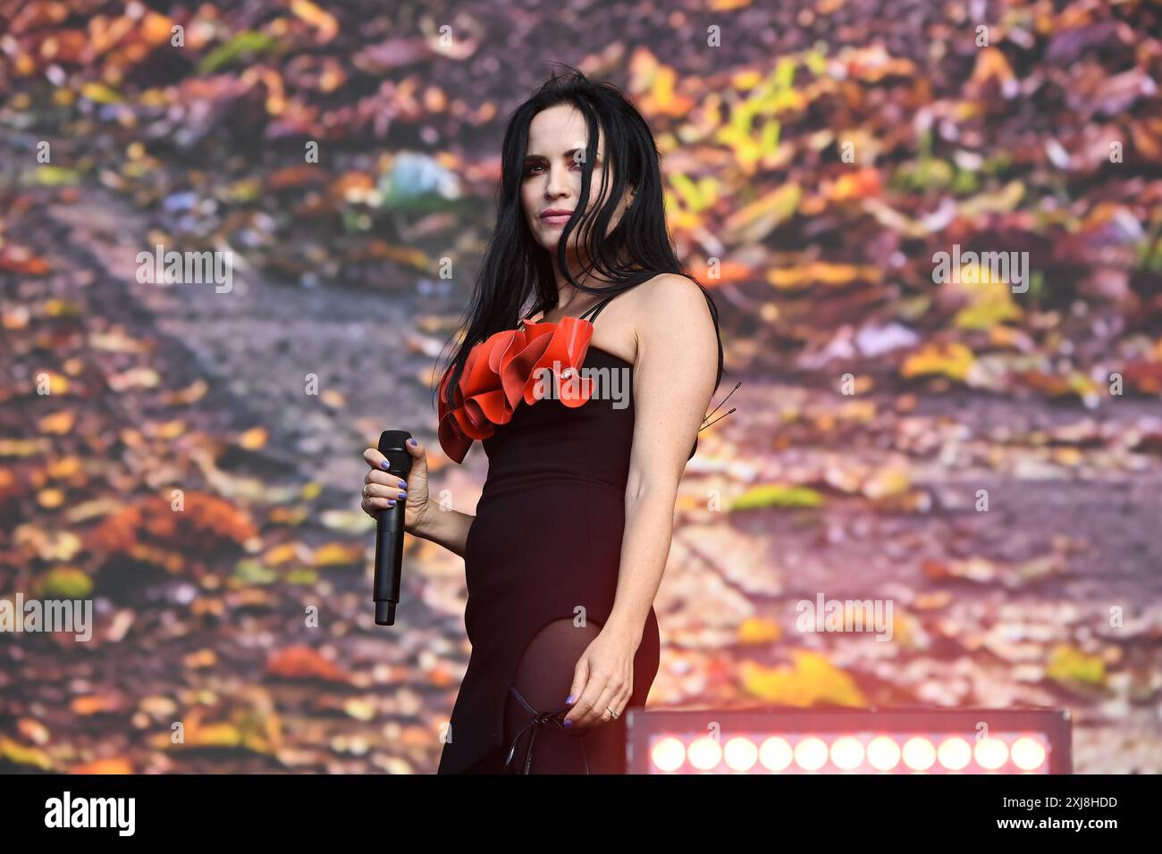 LONDRA, INGHILTERRA - LUGLIO 07: Andrea Corr di "The Corrs" che si esibisce al British Summertime, Hyde Park il 7 luglio 2024 a Londra, Inghilterra. CAP/MAR ©MAR/CAP Foto Stock