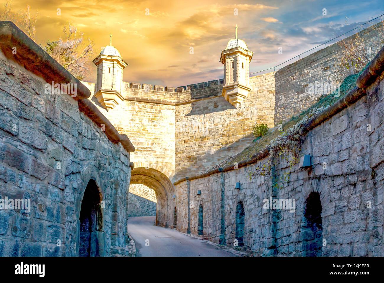 Asperg, Fortezza, Germania Foto Stock