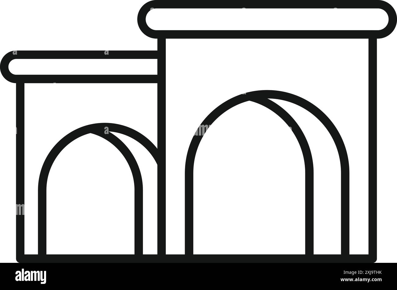 Illustrazione che raffigura l'ingresso di un vecchio tunnel, evocando mistero e avventura Illustrazione Vettoriale