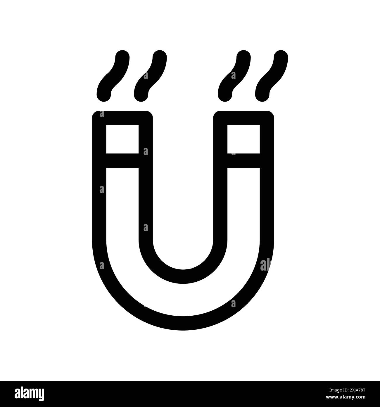 Icona di attrazione impostata nello stile di contorno della linea sottile e nel segno vettoriale lineare Illustrazione Vettoriale